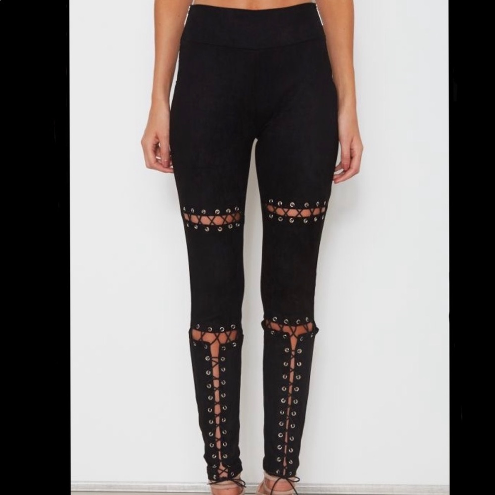 Raven Suede Pants